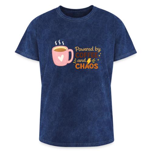 Powered by Coffee and Chaos - Washed Unisex T-Shirt