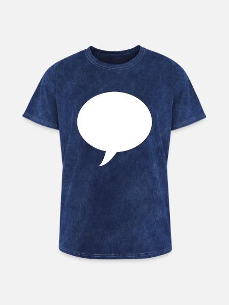 Bubble - Washed Unisex T-Shirt - mineral navy