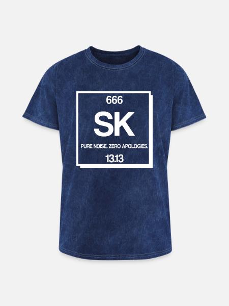 666 S-k Element - Washed Unisex T-Shirt - mineral navy
