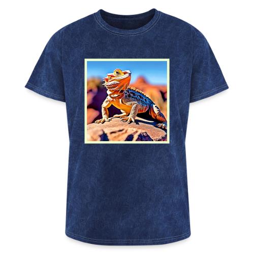 Desert Lizard Close-up Design - Washed Unisex T-Shirt