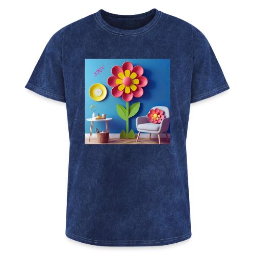Flower design and harmony of environmental well-be - Washed Unisex T-Shirt