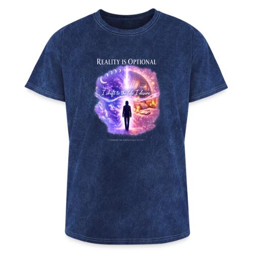 Reality Is Optional Cosmic Reality Shifting Portal - Washed Unisex T-Shirt