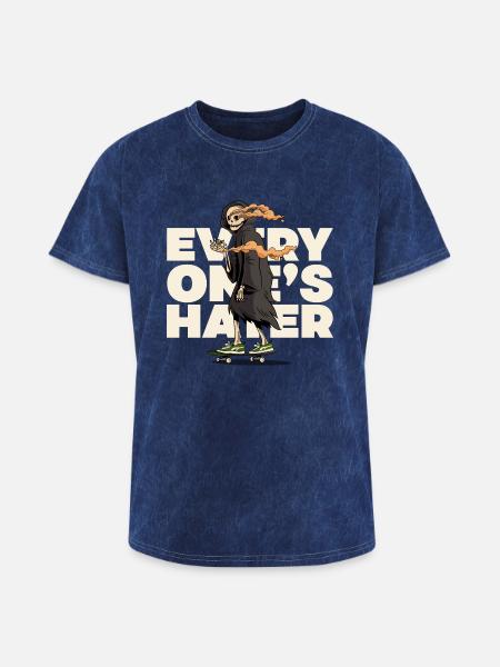 Every One's Hater | Silly - Washed Unisex T-Shirt - mineral navy