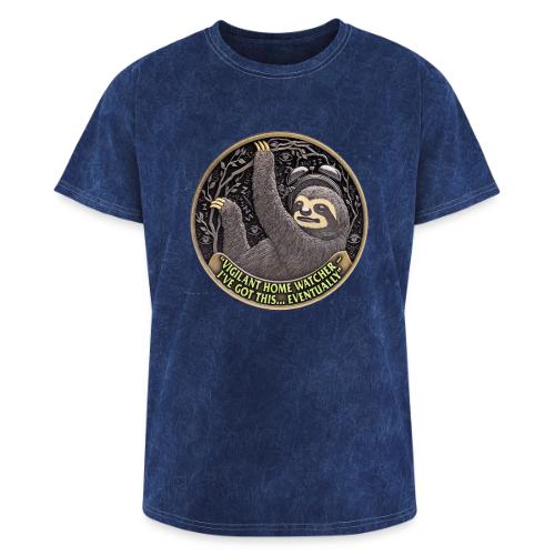 Sloth Home Watcher T Shirt - Washed Unisex T-Shirt