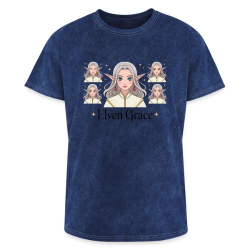 Elven Grace Fantasy Elf Maiden Graphic Magic - Washed Unisex T-Shirt