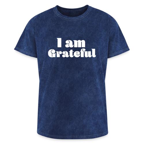 I Am Grateful Affirmation Quote Merch - Washed Unisex T-Shirt