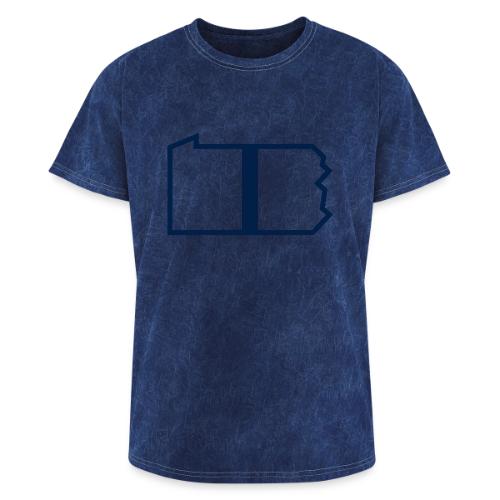 Happy Valley Helmet Stripe (On White) - Washed Unisex T-Shirt