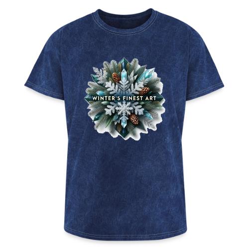 Intricate Frozen Evergreen T-Shirt - Washed Unisex T-Shirt
