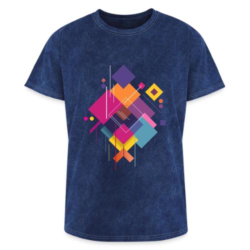 Vibrant Geometry - Washed Unisex T-Shirt