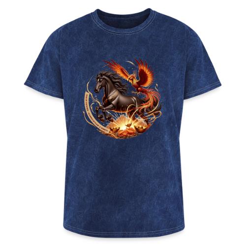 Year of the Horse Phoenix T Shirt, Lunar NY Gift - Washed Unisex T-Shirt