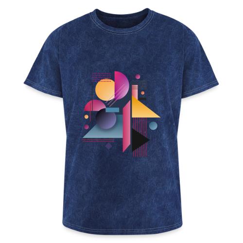 Color Pulse Geometry - Washed Unisex T-Shirt