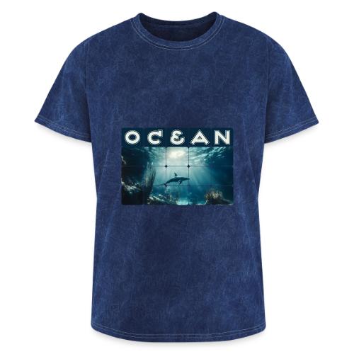 Ocean: Dolphin’s Serenity - Washed Unisex T-Shirt