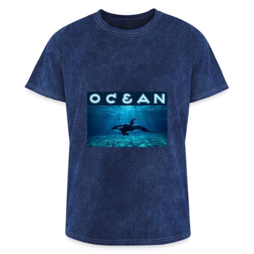 Ocean: Orca in Motion - Washed Unisex T-Shirt