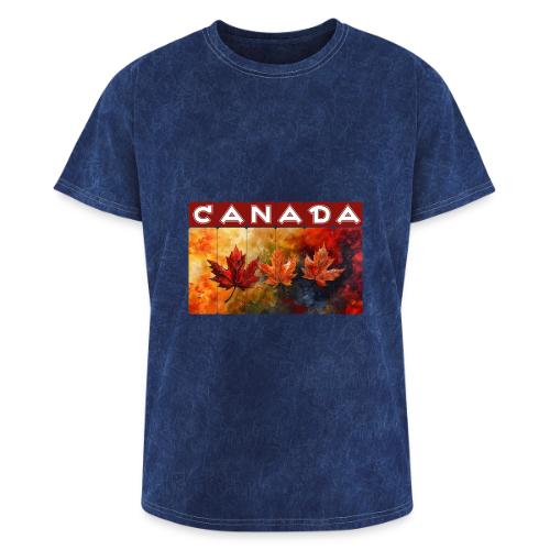 Painted Canada Leaves - Washed Unisex T-Shirt