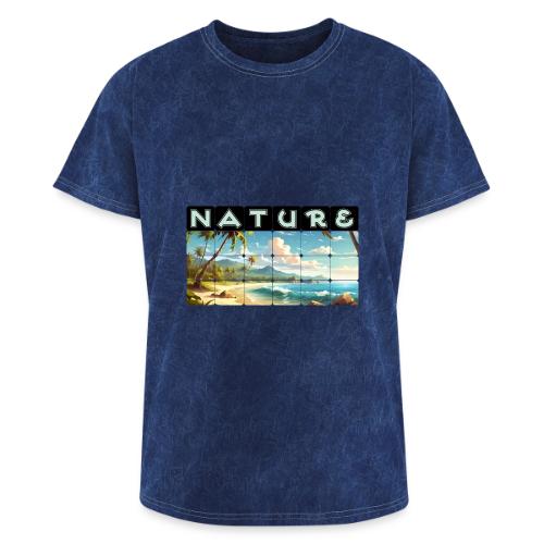 Nature: Sun-Kissed Shore - Washed Unisex T-Shirt