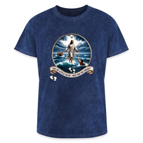 Walking On Water Faith T Shirt, Christian Miracle - Washed Unisex T-Shirt