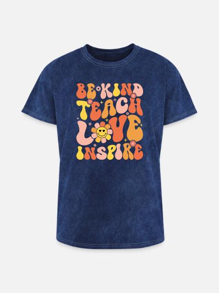 Be Kind To Each Other - Washed Unisex T-Shirt - mineral navy