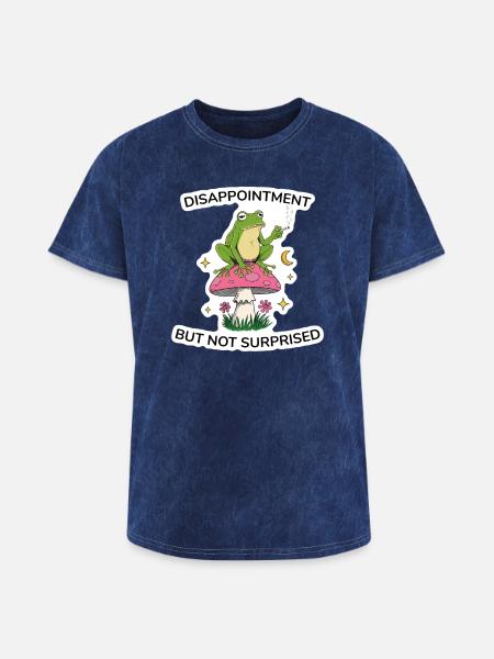 Disappointment But Not Surprised - Washed Unisex T-Shirt - mineral navy