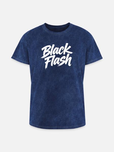 Black flash - Washed Unisex T-Shirt - mineral navy