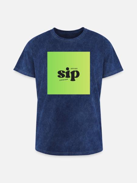 SIP - Washed Unisex T-Shirt - mineral navy