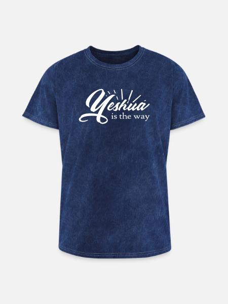Yeshua Is The Way - Washed Unisex T-Shirt - mineral navy