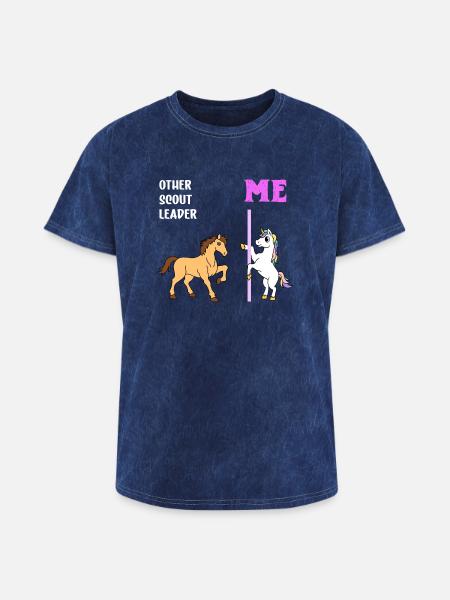 Scout Leader - Washed Unisex T-Shirt - mineral navy