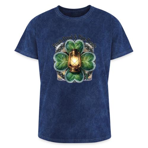Pinch-Proof Lantern Clover T-Shirt - Washed Unisex T-Shirt