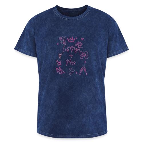 Last Night as Miss Bachelorette - Washed Unisex T-Shirt