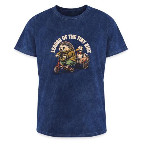Leader of the Tiny Riot Design - Washed Unisex T-Shirt