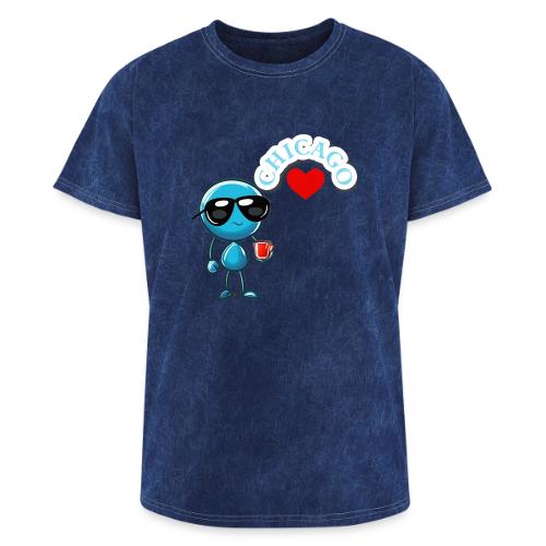 Smoon City_Chicago - Washed Unisex T-Shirt
