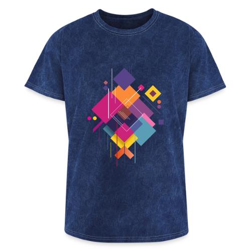 Vibrant Geometry - Washed Unisex T-Shirt