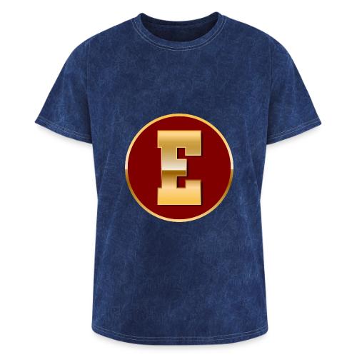 Letter E – Capital Varsity Alphabet Monogram - Washed Unisex T-Shirt