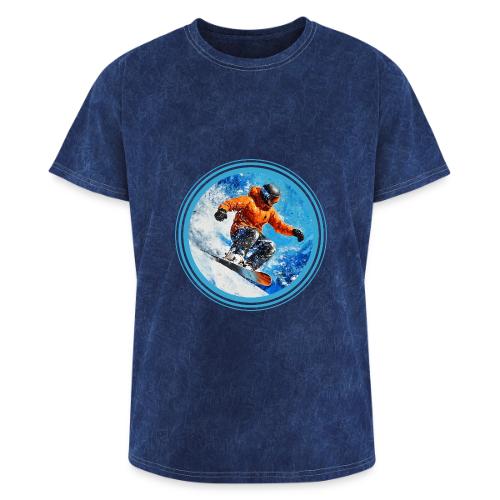 Snowboarding Motion - Washed Unisex T-Shirt