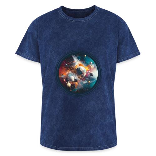 Planets in Acrylic Dreams - Washed Unisex T-Shirt