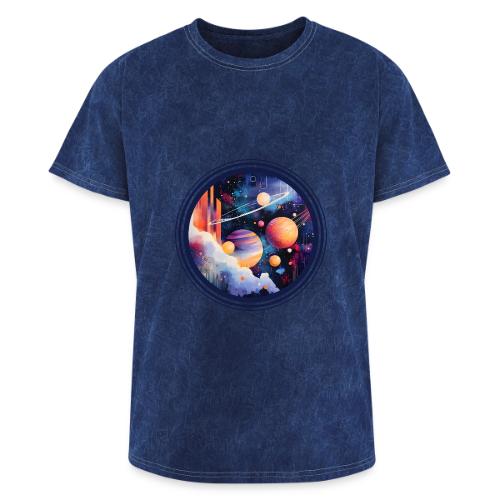 Floating Planetscape - Washed Unisex T-Shirt