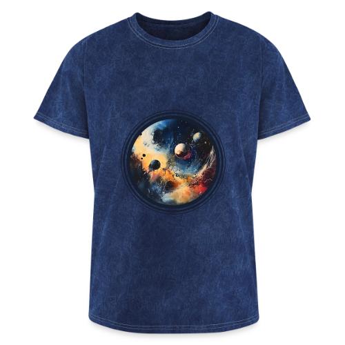 Chaotic Color Planets - Washed Unisex T-Shirt