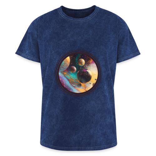 Planets in the Abstract - Washed Unisex T-Shirt