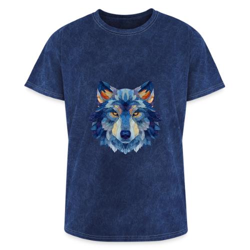 Wolf: Alpha Portrait - Washed Unisex T-Shirt