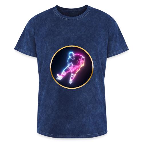 Hockey: Neon Ice Striker - Washed Unisex T-Shirt