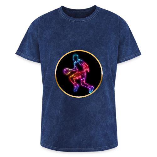 Basketball: Neon Dribble Pulse - Washed Unisex T-Shirt