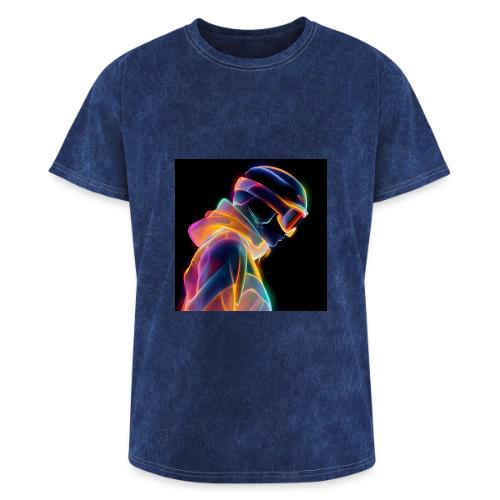 Snowboarding: Neon Gravity Ride - Washed Unisex T-Shirt