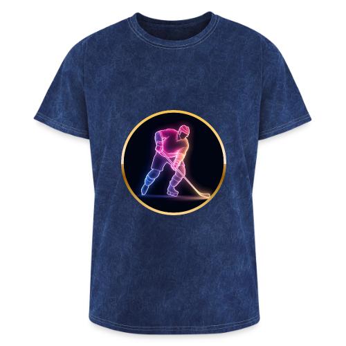 Hockey: Neon Ice Rush - Washed Unisex T-Shirt