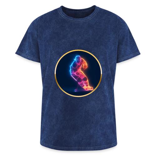 Hockey: Neon Hockey Sketch - Washed Unisex T-Shirt