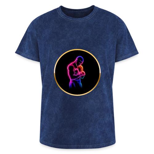 Boxing: Neon Power Guard - Washed Unisex T-Shirt