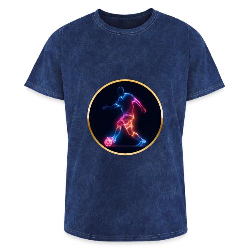 Soccer: Electric Kick Ring - Washed Unisex T-Shirt
