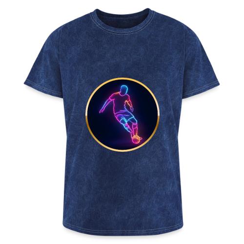 Soccer: Neon Golden Goal - Washed Unisex T-Shirt