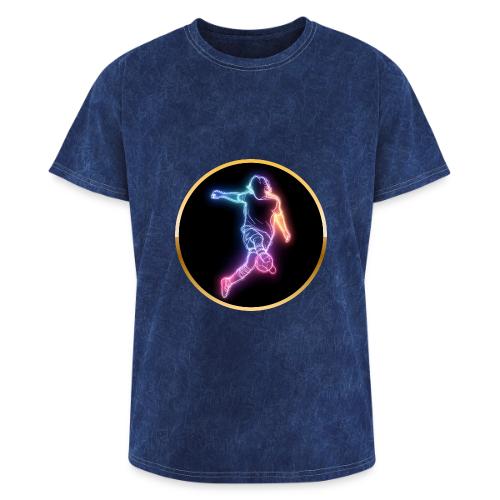 Soccer: Neon Goal Fusion - Washed Unisex T-Shirt