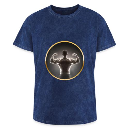 Bodybuilding: Neon Strength Frame - Washed Unisex T-Shirt
