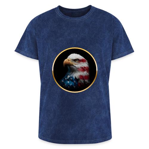 USA: Liberty Emblem - Washed Unisex T-Shirt