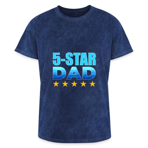 Five Stars Dad - Washed Unisex T-Shirt